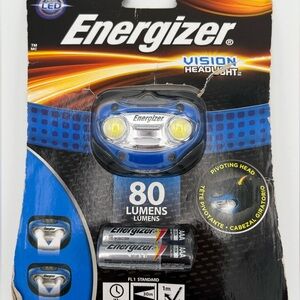 New Energizer Vision LED Headlamp – 80 Lumens, Pivoting Head, Batteries Included